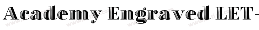 Academy Engraved LET字体转换